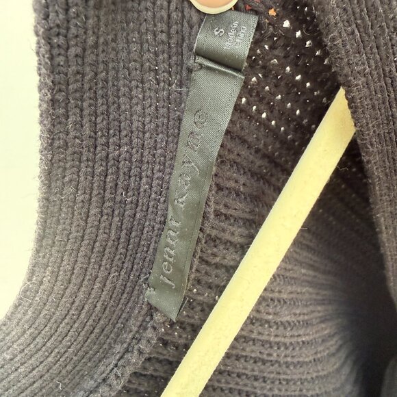 Jenni Kayne Cocoon Cardigan - Black Cotton S - Picture 3 of 5